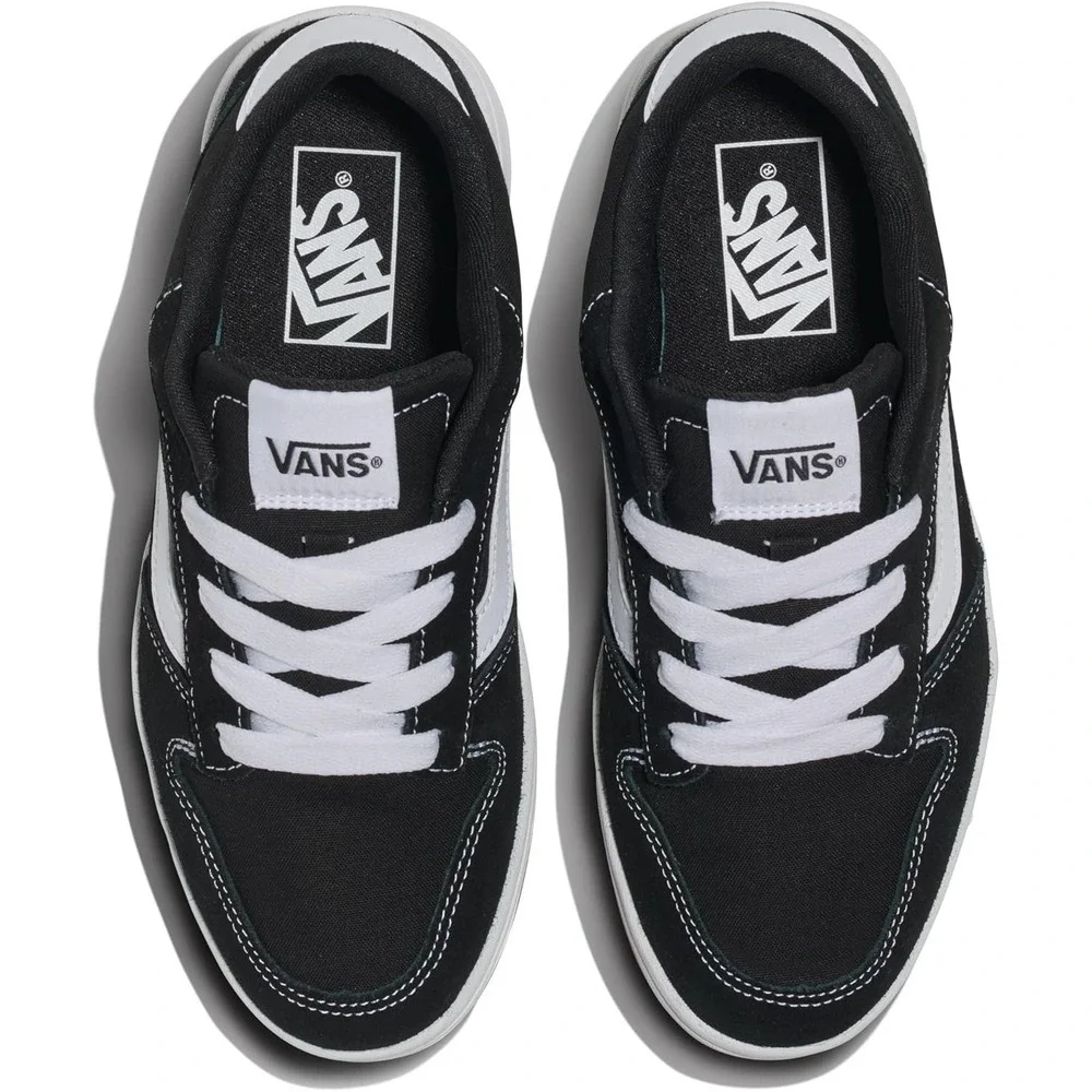 Vans Ryland LS Black/White Suede Canvas Men's Sneakers Size 11